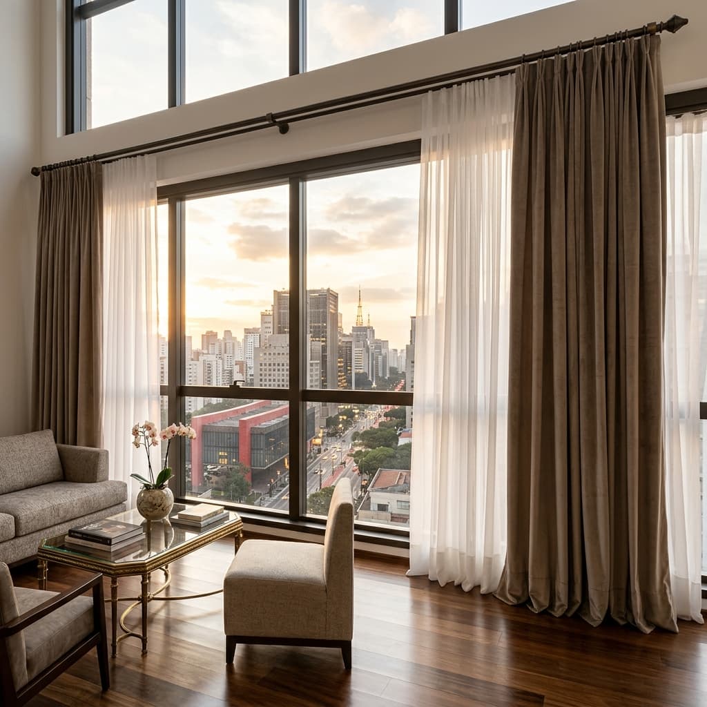 Cortinas sob medida de alto padrão em São Paulo - Cortinas Brás
